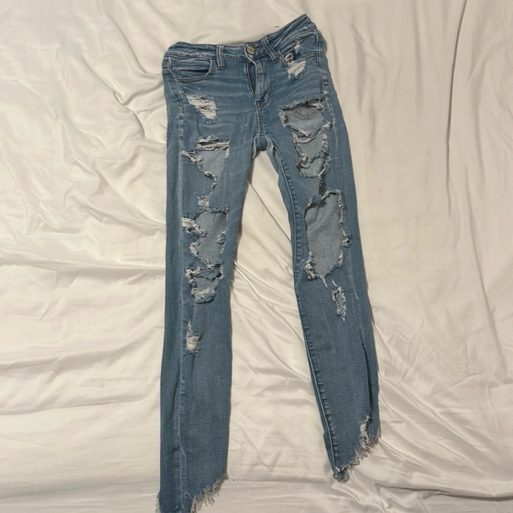 Torn American eagle jeans